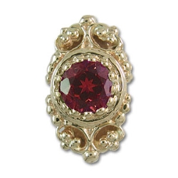 rk701 Rhodolite Bracelet Slide 